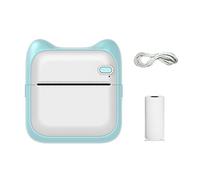 Handbediende slimme inkjetprinter, Mini imprimante thermique Portable 200dpi 57mm impression autocollants sans fil Bluetooth sans encre bleu rose poche Notes à faire liste imprimante pour l'industrie