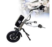 Handbike éLectrique pour Fauteuil Roulant, Commande à 3 Vitesses avec Batterie Amovible, Appareil Pliable Et LéGer pour Une Mobilité Tout-Terrain Et Une Assistance éLectrique Facile,B