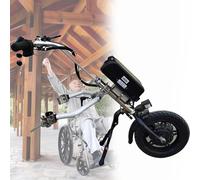 Handbike Électrique pour Fauteuils Roulants 500W Roue Électrique Pour Fauteuil Roulant Manuel,Dispositif Traction Pour Fauteuil Roulant,3 Vitesses,Portée 90 Kilomètres,Réadaptation Therapy F