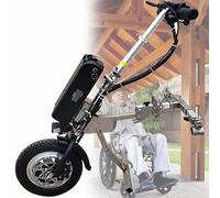 Handbike Électrique pour Fauteuils Roulants 500W Roue Électrique Pour Fauteuil Roulant Manuel,Dispositif Traction Pour Fauteuil Roulant,3 Vitesses,Portée 90 Kilomètres,Réadaptation Therapy F