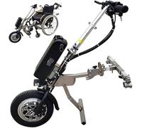 Handbike Électrique pour Fauteuils Roulants Accessoire pour fauteuil roulant 500 W, dispositif de traction, système d'amortissement, tweeter, batterie 48 V 15 Ah/17 Ah, autonomie 60/70 km