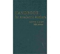 Handbook for Academic Authors Beth Luey (Auteur)
