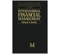 Handbook Of International Financial Management