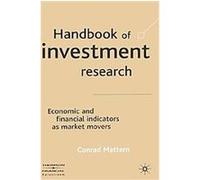 Handbook of Investment Research Conrad Michael Mattern (Auteur)