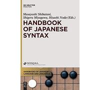 Handbook Of Japanese Syntax