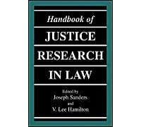 Handbook Of Justice Research In Law