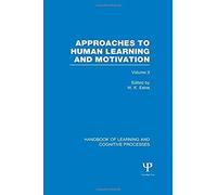 Handbook Of Learning And Cognitive Processes (Volume 3)