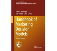 Handbook Of Marketing Decision Models