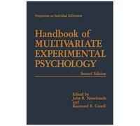 Handbook Of Multivariate Experimental Psychology