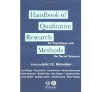 Handbook of Qualitative Research Methods for Psychology & the Social Sciences John T. E. Richardson (Auteur)