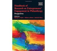 Handbook Of Research On Entrepreneurs' Engagement In Philanthropy