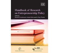 Handbook Of Research On Entrepreneurship Policy