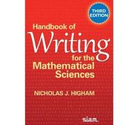 Handbook of Writing for the Mathematical Sciences