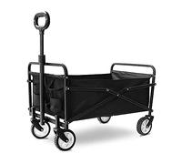 Handcart Folding Garden Trolley Cart Heavy Duty Wagon Multi-Function Portable Shopping Cart for Outdoor Camping Beach Photography Pull Truck with 4 Wheels Load：60Kg