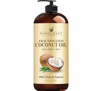 Handcraft Fractionated Coconut Oil - 100 Percent Pure and Natural - Premium Therapeutic Grade Carrier Oil for Aromatherapy, Massage, Moisturizing Skin and Hair - 16 oz
