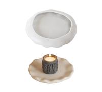 Handcraft Your Own Plateaux en résine et béton en silicone robuste Décoration d'intérieur avec grands moules ovales élégants Usage quotidien Plateau ovale en silicone