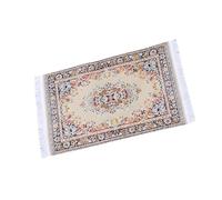 Handcrafte Samll Tapis pour une décoration de sol facile Tapis en tissu robuste Motif graphique Sans danger pour chambre d'enfant Lavable Tapis de sol pour maison de poupée