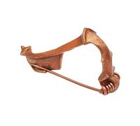 Handcrafted Lost Wax Cast Bronze Roman Fibula - Authentic Real Bronze, Not Zinc or Zamak - Museum-Quality, Medieval/Viking/Antique Replica