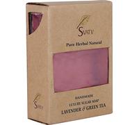 Handcrafted Savon With Lavender & Green Tea Soothing Herbs Moisturized Skin - Traditional Ayurvedic Herbal Body Savon Bars For Men & Women, All Skin Types - 100g