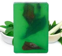 Handcrafted Savon With Neem & Tulsi Soothing Herbs Moisturized Skin - Traditional Ayurvedic Herbal Body Savon Bars For Men & Women, All Skin Types - 100g