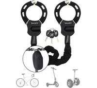 Handcuff Lock With Key,Electric Scooter Lock With Rubber Lock Sleeve,High Security 90 Cm Ideal For Electric Scooter,Bike,Stroller (Lock.[D47]