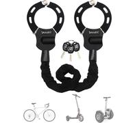 Handcuff Lock With Key,Electric Scooter Lock With Rubber Lock Sleeve,High Security 90 Cm Ideal For Electric Scooter,Bike,Stroller (Lock.[D48]