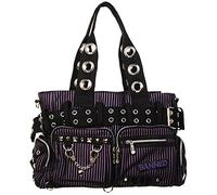 Handcuff sac à main-noir / violet - taille unique - interdit