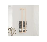 vidaXL Porte-serviette 23x18x110 cm Bois de pin massif