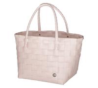 Handed By Sac de Courses Paris Couleur Chair Pastel Rose Panier Tressé Plastique