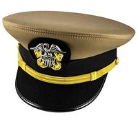 handembroideryuk Casquette militaire USA Navy Warrant Officer Lieutenant Commander Kaki - Vert - 54 cm