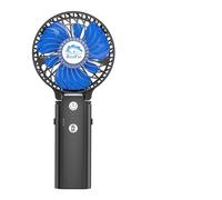 HandFan 5200mAh Mini Ventilateur Portable USB à Main avec Batterie Rechargeable 3 Vitesses 180° Pliable Power Bank Hand Fan 3 en 1 pour Office, Voyage