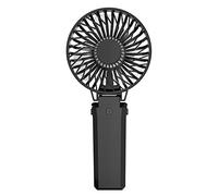 HandFan 5200mAh Mini Ventilateur Portable USB Nettoyable Ventilateur a Pile Rechargeable Batterie Mobile Power, 5 Vitesses,Pliable Petit Ventilateur de Bureau pour Tente de Camping,Maison