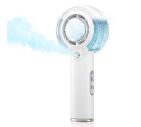 HandFan Ventilateur de brume turbo portable 5000 mAh, ventilateur de refroidissement à grande vitesse, mini ventilateurs à main rechargeables, 100 niveaux réglables, pour concerts de voyage d'été