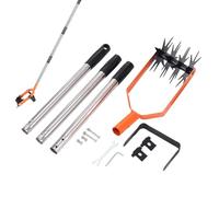 Handfräse Gartengerät,Gartenfräse | Handstahl-Pinnen-Grubber-Gartengerät,Robustes Bodenmischwerkzeug, Harter Und Weicher Bodenlockerer Für Gemüsegärten Und Blumenbeete