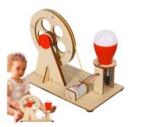 Handgenerator-Bausätze Aus Holz, Handkurbel-Stromgenerator, Wissenschaftliche - Handkurbel-Stromgeneratormodell - Pädagogische Wissenschafts-Kits, Wissenschaftsprojekt-Wissenschaft
