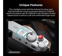 Handgrip, Poignée En Bois En Forme De L Pour Appareil Photo Fujifilm X100Vi / X100V, Plaque De Déclenchement Rapide Intégrée Pour Arca, Avec Obturateur Et Couvercle De Sabot, Argent - 4804[Z2955]