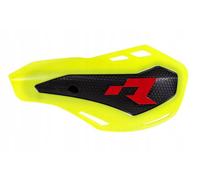 HANDGUARDS (HANDBARS) HP1 FLUO YELLOW (AVEC 2 TYPES DE FIXATION AU GUIDON ET AUX