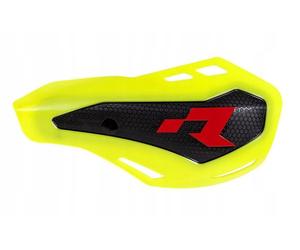 HANDGUARDS (HANDBARS) HP1 FLUO YELLOW (AVEC 2 TYPES DE FIXATION AU GUIDON ET AUX