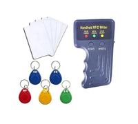 Handheld 125khz RFID Reader Writer,AWID and HID Copier with 5 T5577 Keyfobs & 5 White Cards