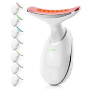 Handheld 7 Color Therapy Beauty Device,Rechargeable LED Photon Face Massager for Wrinkle Removal Skin Care Device