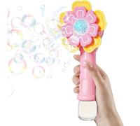 Handheld Bubble Wand, Outdoor Bubble Machine, 12.2x5.51x3.35 inches Bubbled Maker with Flow, ABS Battery Powered Blower, Flower Style Fun Design, Kids Party Play Use