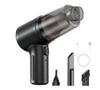 Handheld Car Vacuum - Wireless Compact Cleaner, Vacuums, Lightweight High Suction Portable Tool | Perfect for Small Vehicle Cleaning Tight Corners Interior Detailing Dust Debris Pickup Travel Maintena