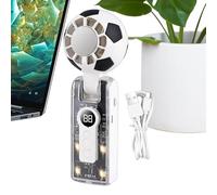 Handheld Cooling Fan, Football Shape Device, Foldable Compact Hand Fan For Spectators Travelers Stadium Concerts Camping Beach Picnic Travel Hygiene Management Accessory Aesthetic Maintenance System