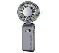 Handheld Cooling Fan Semiconductor USB Rechargeable Digital Display