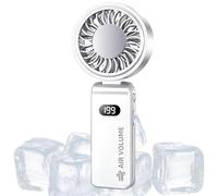 Handheld Cooling Fan Semiconductor USB Rechargeable Digital Display