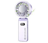 Handheld Cooling Fan Semiconductor USB Rechargeable Digital Display