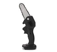 Handheld Cordless Chainsaw 4 inches Mini Cordless One Handed Pruning Shears Chainsaw Household Small Electric Saw for Tree Branch Cutting Wood and Garden