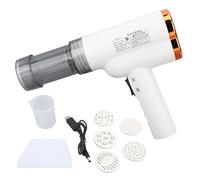 Handheld Electric Pasta Maker, Automatic Pasta Noodle Making Machine, 304 Stainless Steel with 2000mAh Battery, Adjustable Thickness for Spaghetti Lasagna Ramen, Compact Kitchen To (Blanche)