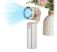 Handheld Fan - 180 Degree Adjustable Mini Cooling Fan | USB Rechargeable Portable Air Circulator | Quiet Desktop Hand With Strong Airflow | Foldable Compact Travel Cooling Device | Personal For Of