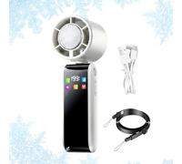 Handheld Fan - 199-Speed Ice Cooling, Rechargeable, Stepless, Portable
